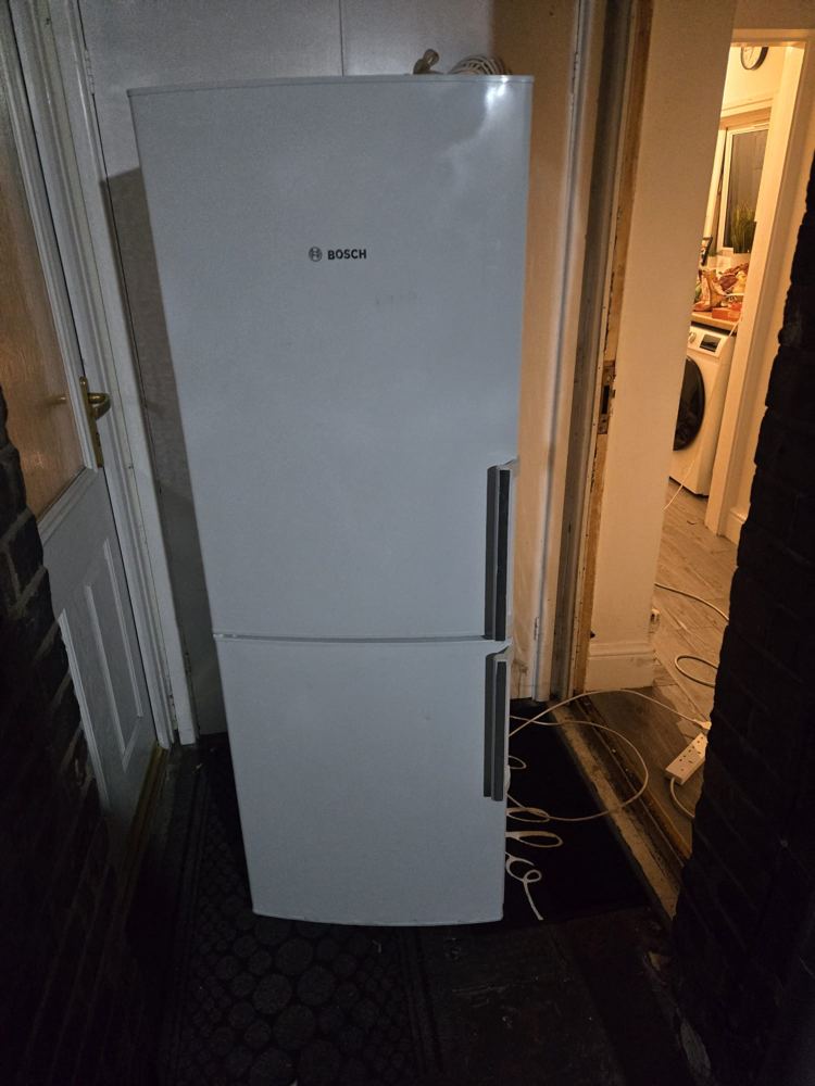 Fridge freezer installed and levelled