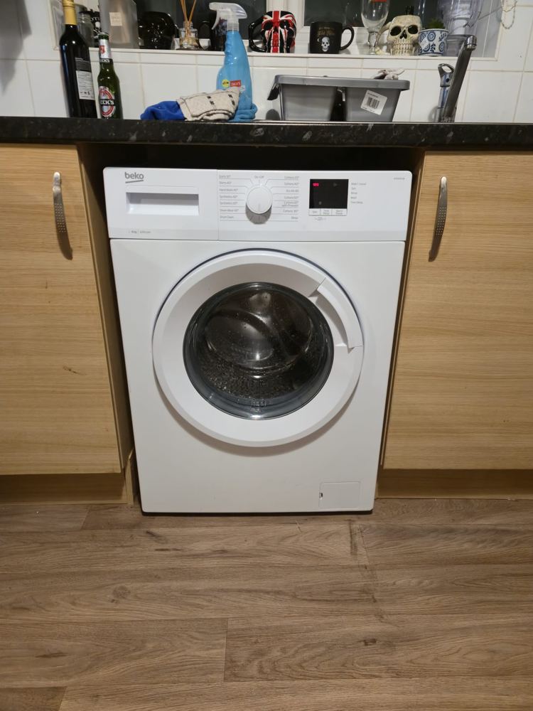 Fridge freezer installed and levelled