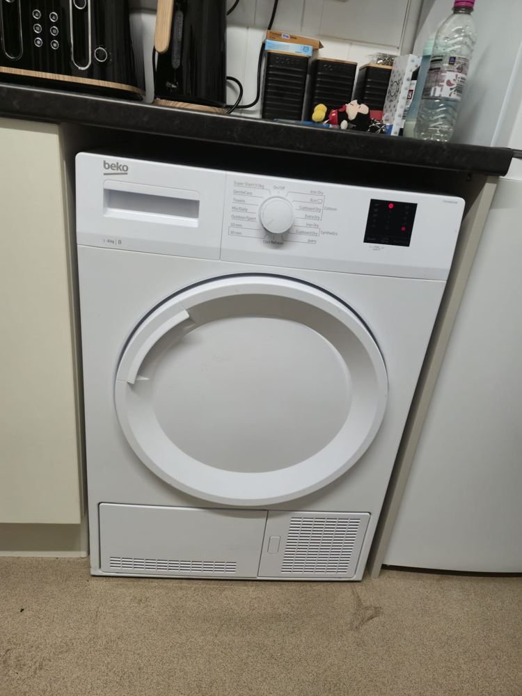 Washing machine installed in a Midlands kitchen
