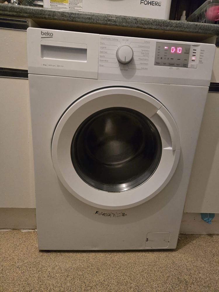 Washing machine installed in a Midlands kitchen