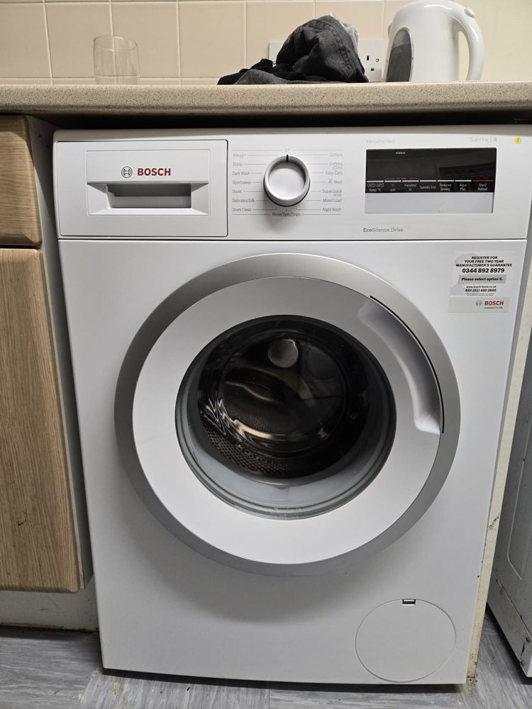 Washing machine installed in a Midlands kitchen