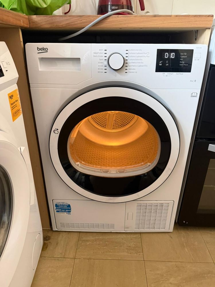 Washing machine installed in a Midlands kitchen