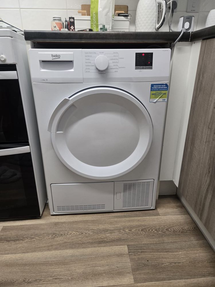 Washing machine installed in a Midlands kitchen