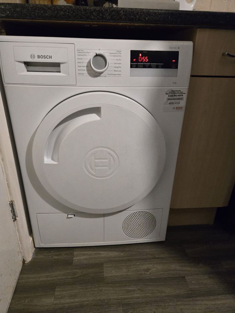 Washing machine installed in a Midlands kitchen