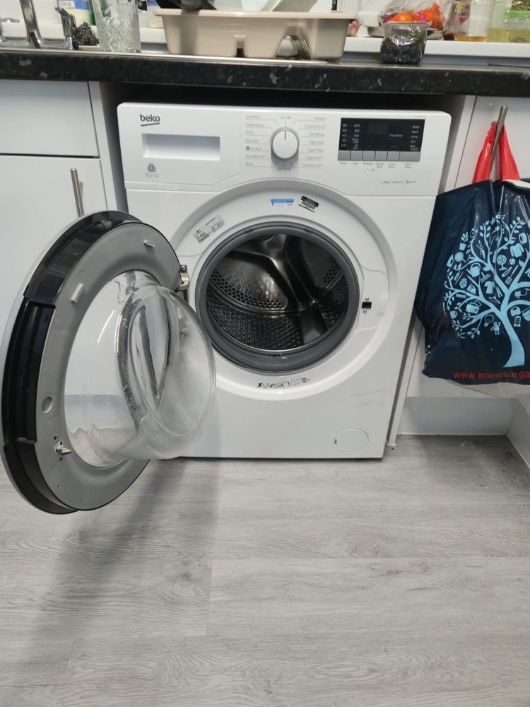 Washing machine installed in a Midlands kitchen