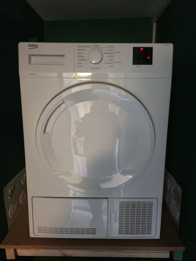 Tumble dryer delivered and set up