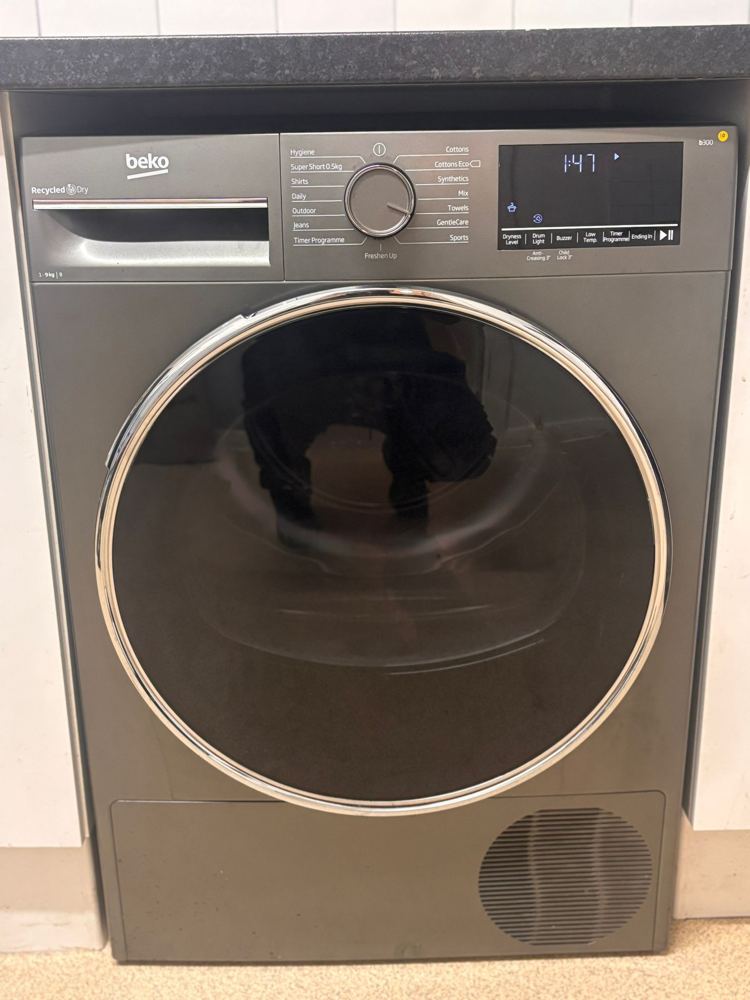 Tumble dryer delivered and set up