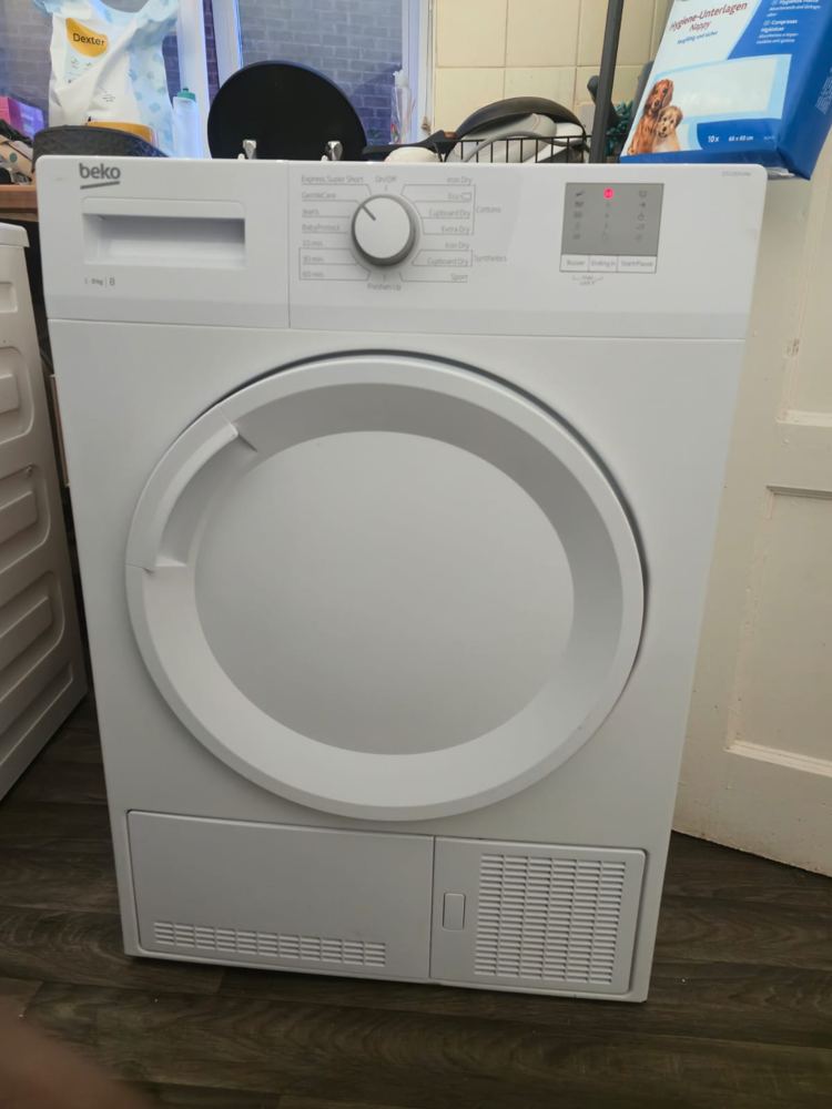 Washing machine installed in a Midlands kitchen