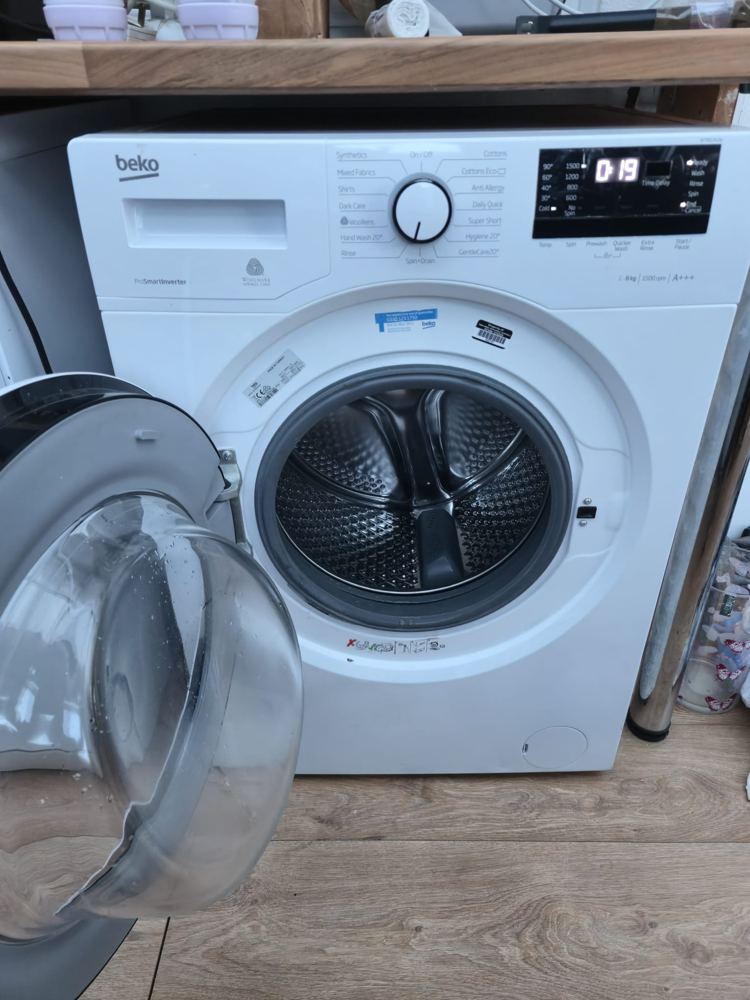 Washing machine installed in a Midlands kitchen