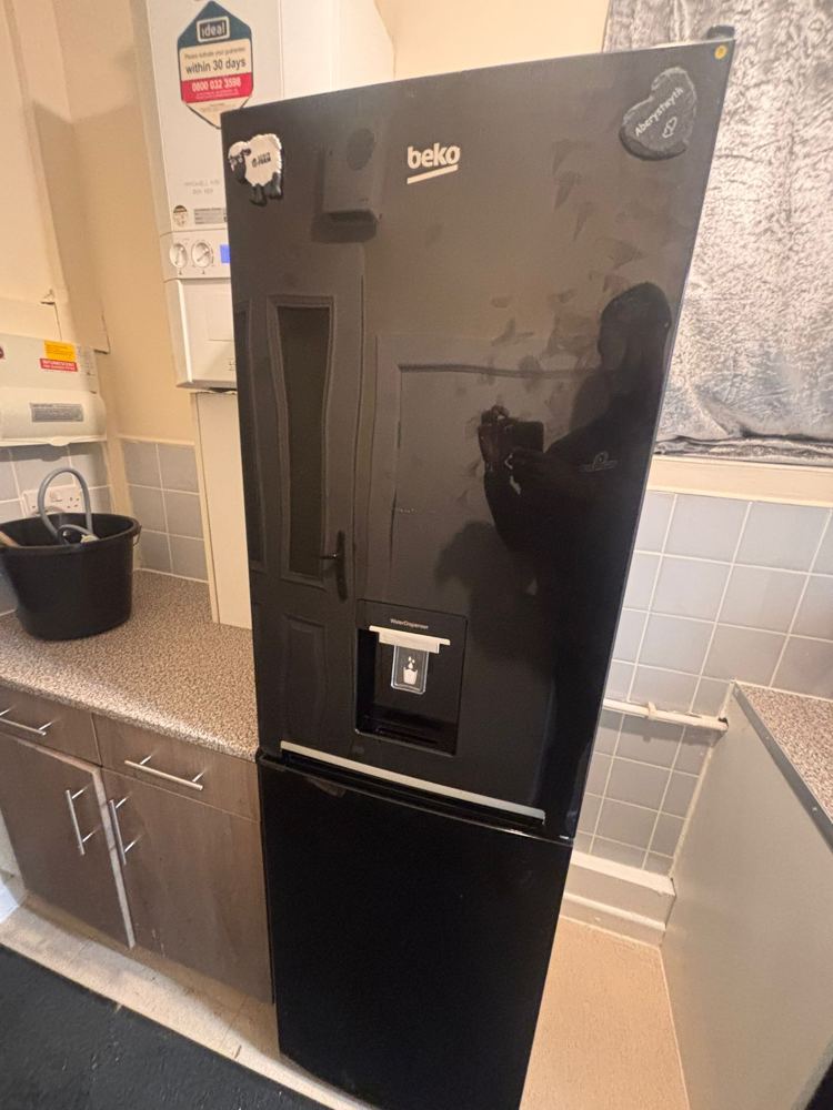 Fridge freezer installed and levelled