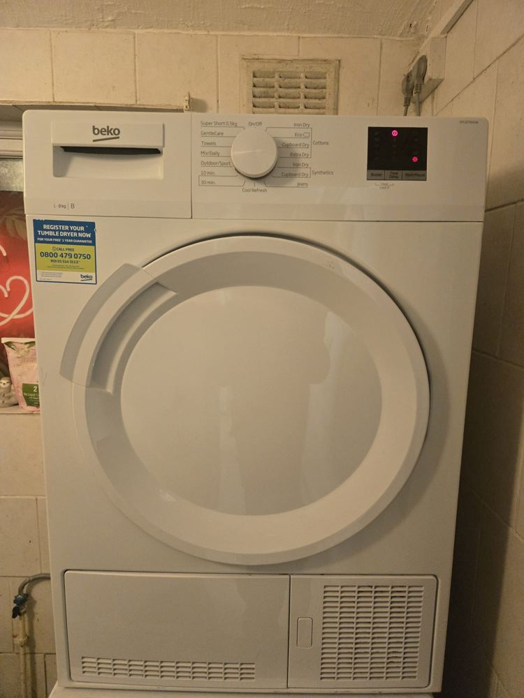 Washing machine installed in a Midlands kitchen