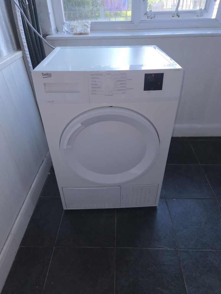 Washing machine installed in a Midlands kitchen