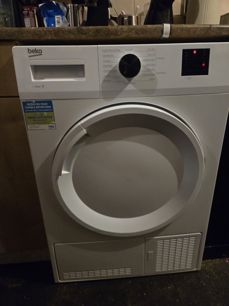 Washing machine installed in a Midlands kitchen