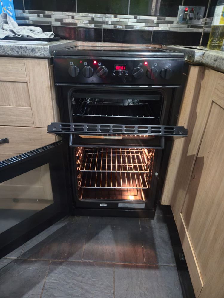 Fridge freezer installed and levelled
