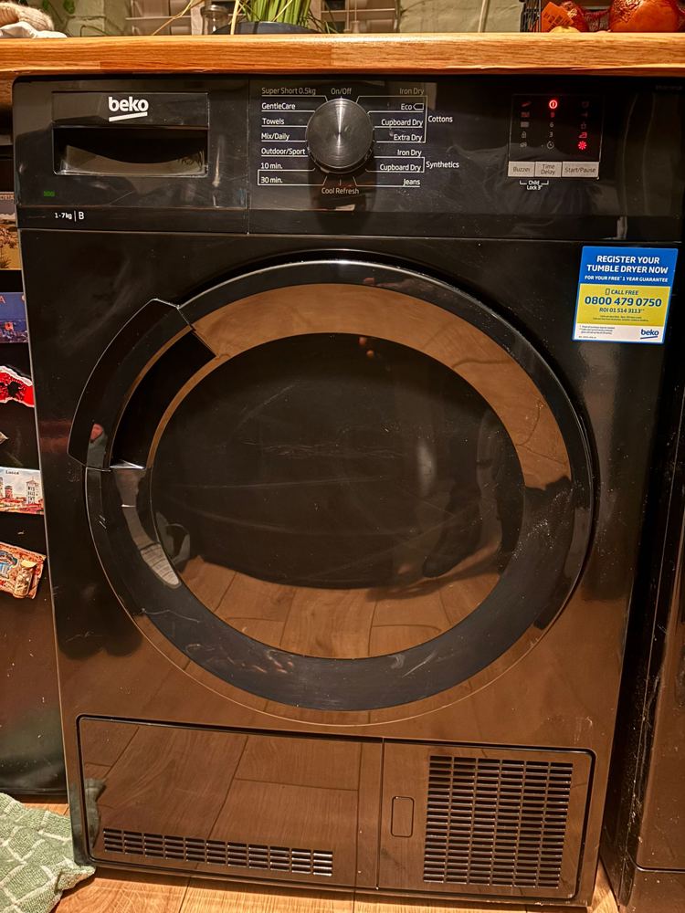 Washing machine installed in a Midlands kitchen